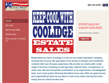 Tablet Screenshot of coolidgeestatesales.com
